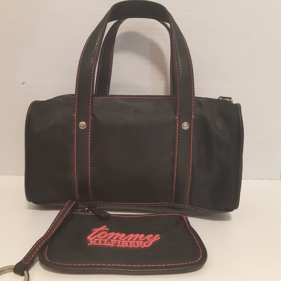 Mini Tommy H Black & Pink Tote - Picture 4 of 7